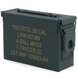 Munitiekist - metaal - 275x97x185 mm - groen - 1,6 kg