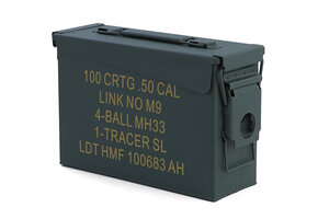 Munitiekist - metaal - 275x97x185 mm - groen - 1,6 kg