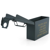 Munitiekist - metaal - 275x97x185 mm - groen - 1,6 kg