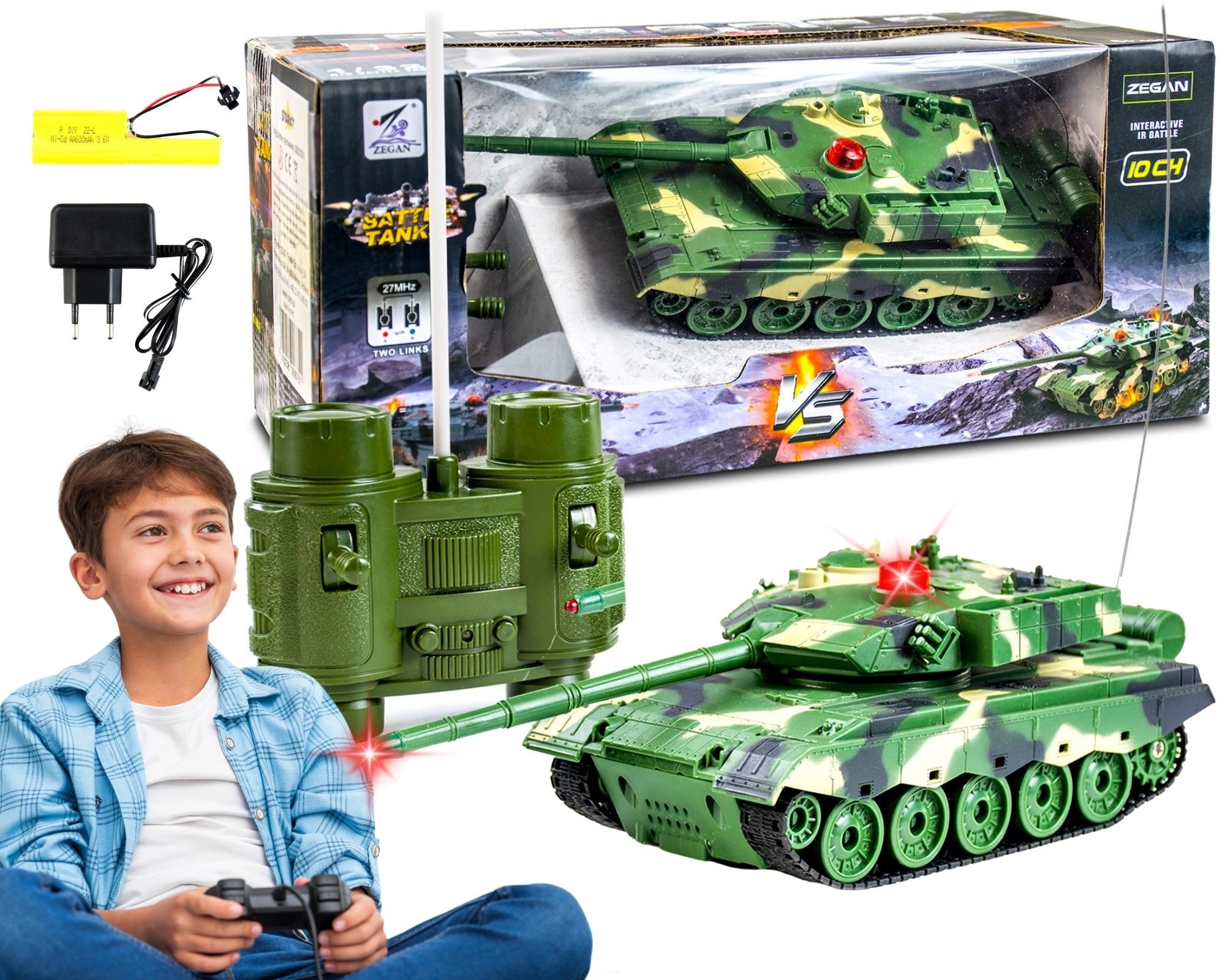 RC Tank - 23x9x12cm - Geluid en Forest