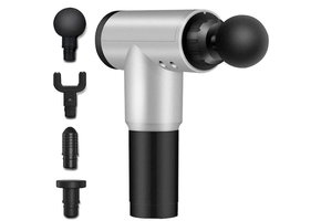 Massagepistool - 6 tips - krachtig - zwart