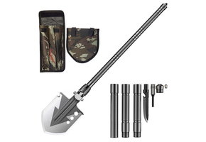 Overlevingsschep - 76x4x13,5cm - Multifunctioneel - Zwart