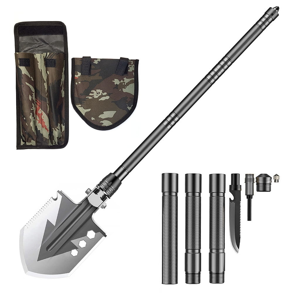 Overlevingsschep - 76x4x13,5cm - Multifunctioneel - Zwart