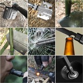 Overlevingsschep - 76x4x13,5cm - Multifunctioneel - Zwart