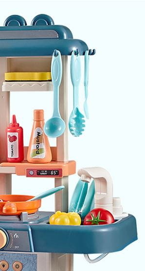 Kinderkeuken - 63x45.5x22cm - Licht en geluidseffecten - Roze