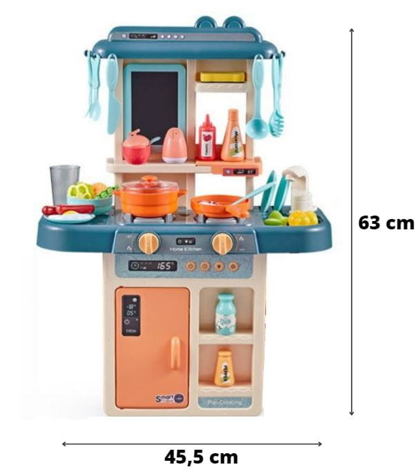 Kinderkeuken - 63x45.5x22cm - Licht en geluidseffecten - Roze