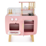 Kinderkeuken - 73x59x29.5cm - Retro - pastel roze