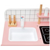 Kinderkeuken - 73x59x29.5cm - Retro - pastel roze