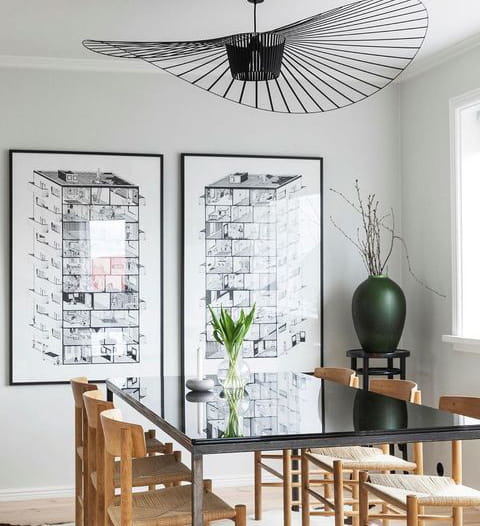 Hoedlamp - 60cm - Design - Zwart