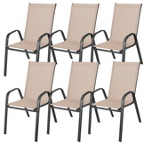 Tuinset - 140x80 - tafel en stoelen - beige