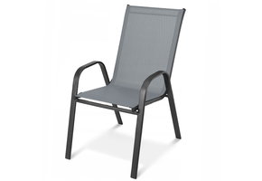 Tuinstoel - 45x56 cm - Comfortabel - Donkergrijs