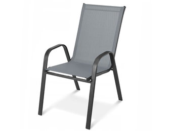 Tuinstoel - 45x56 cm - Comfortabel - Donkergrijs