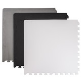 Foammat - 180x180cm - XXL - Veilig - Wit/Grijs