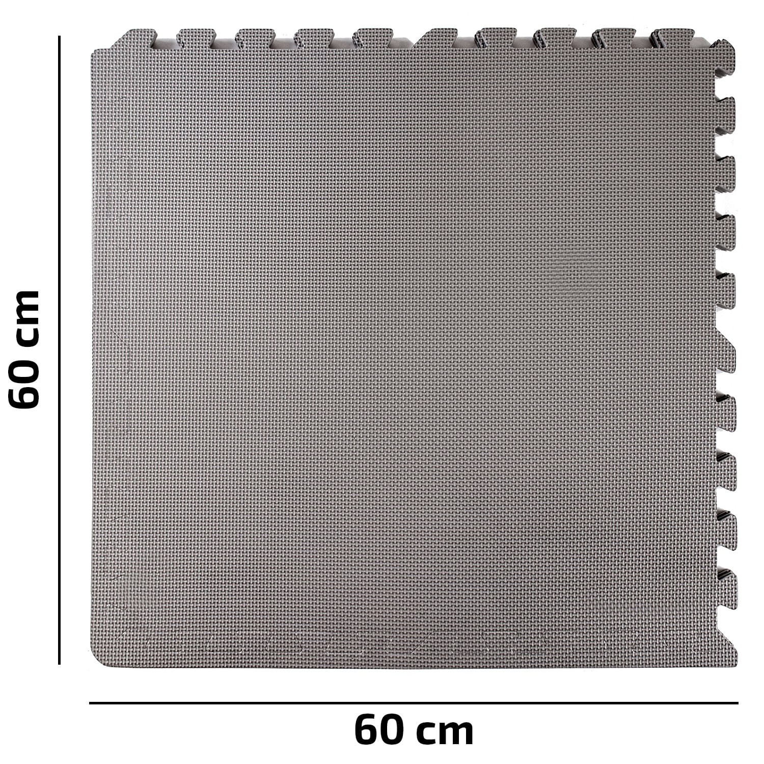 Foammat - 180x180cm - XXL - Veilig - Wit/Grijs