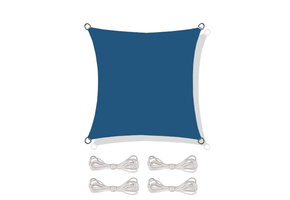 Schaduwdoek - 3,6x3,6m - Waterbestendig - blauw