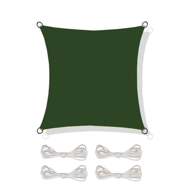 Schaduwdoek - 3,6x3,6m - 93% UV-bescherming - groen