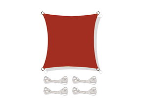 Schaduwdoek - 3,6x3,6m - UV-beschermend - Rood