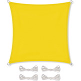 Schaduwdoek - 3,6x3,6m - Polyester - geel