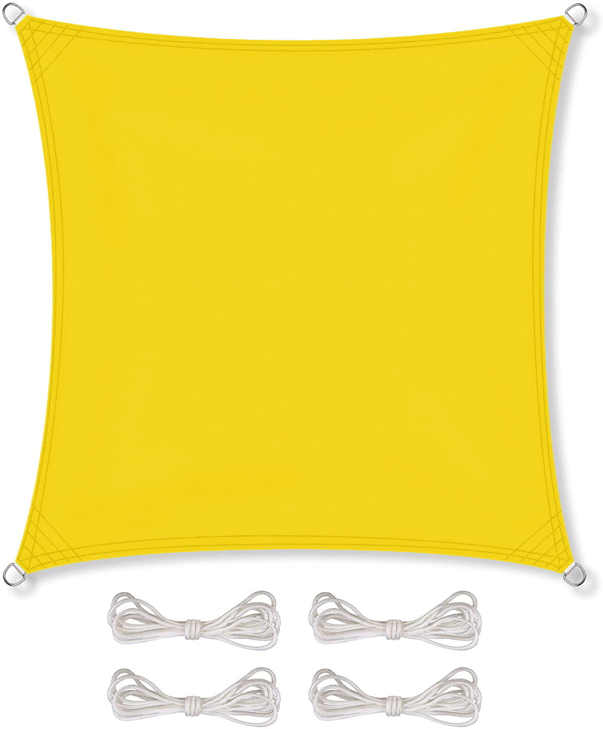 Schaduwdoek - 3,6x3,6m - Polyester - geel