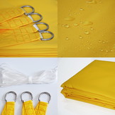 Schaduwdoek - 3,6x3,6m - Polyester - geel