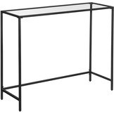 Salonconsole - 100x35x80 - Gehard glas - Zwart