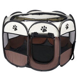 Honden/katten box - 80cm - opvouwbaar - bruin