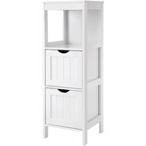 Badkamermeubel - 30x30x89 cm - MDF - wit