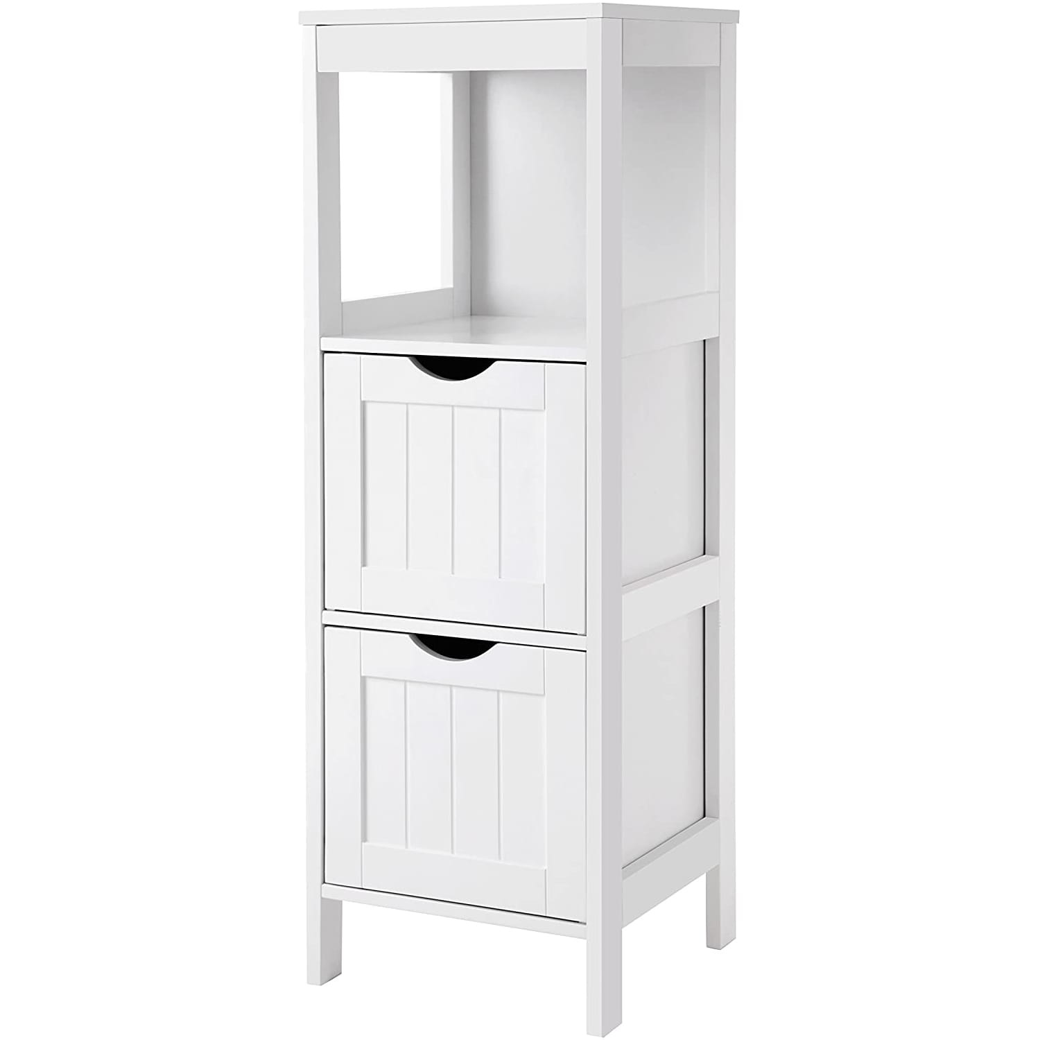 Badkamermeubel - 30x30x89 cm - MDF - wit