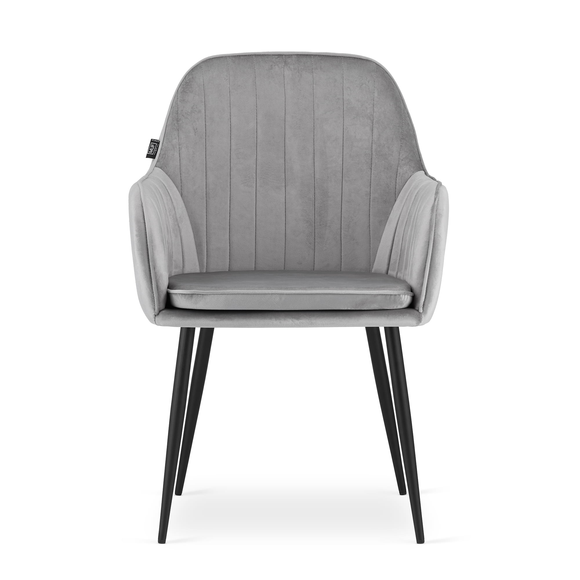 Kamerstoel - 57.5x56.5x86.5cm - Ergonomisch - Zilvergrijs
