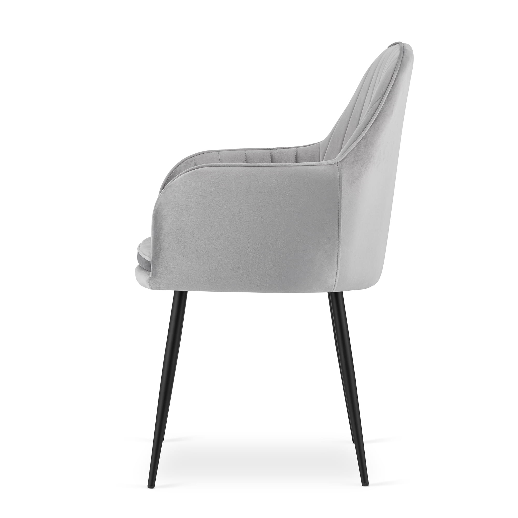 Kamerstoel - 57.5x56.5x86.5cm - Ergonomisch - Zilvergrijs