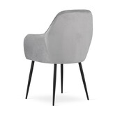 Kamerstoel - 57.5x56.5x86.5cm - Ergonomisch - Zilvergrijs