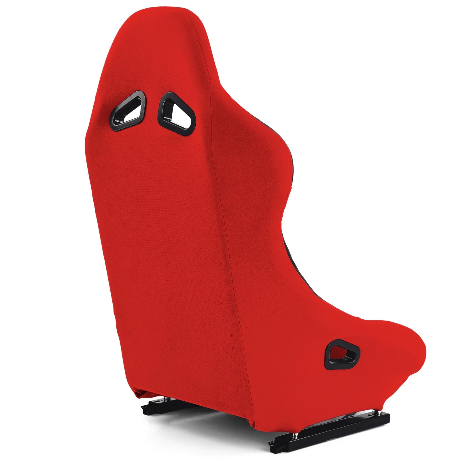 Tenzo-R - sportstoel - met rails - kunstleer - zwart rood