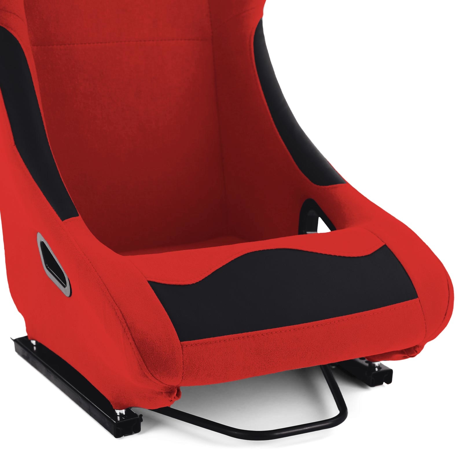 Tenzo-R - sportstoel - met rails - kunstleer - zwart rood