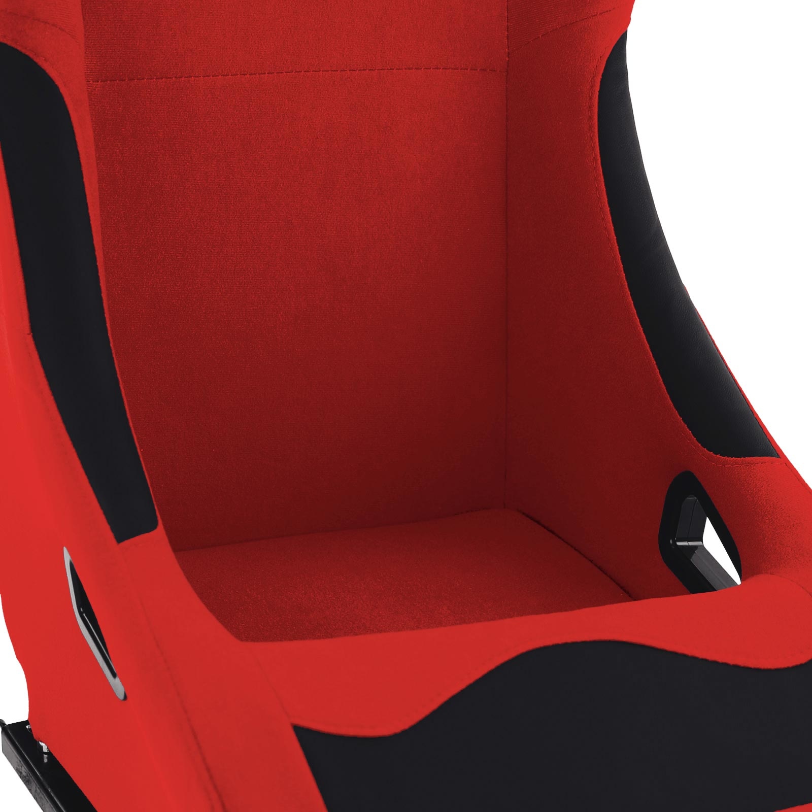 Tenzo-R - sportstoel - met rails - kunstleer - zwart rood