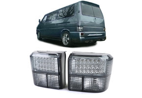 Achterlichten - voor VW T4 - LED-lichten - rook zwart
