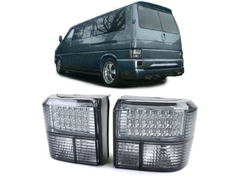 Achterlichten - voor VW T4 - LED-lichten - rook zwart
