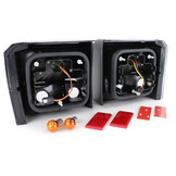 Achterlichten geschikt voor VW T4 - LED-lichten - rook zwart