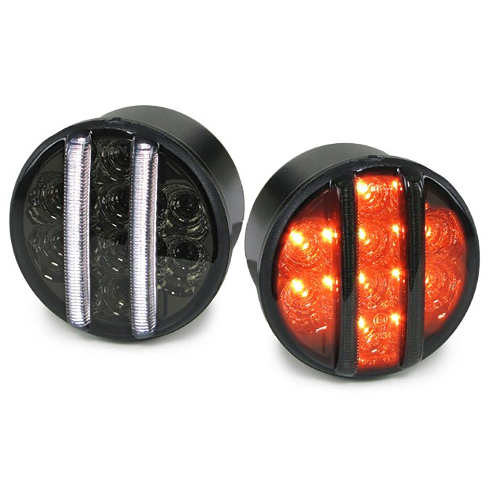 Knipperlichten - voor Jeep Wrangler - voorkant - L en R - zwart