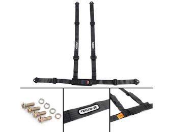 Tenzo-R - autogordel - 4 punts - sportgordel - zwart
