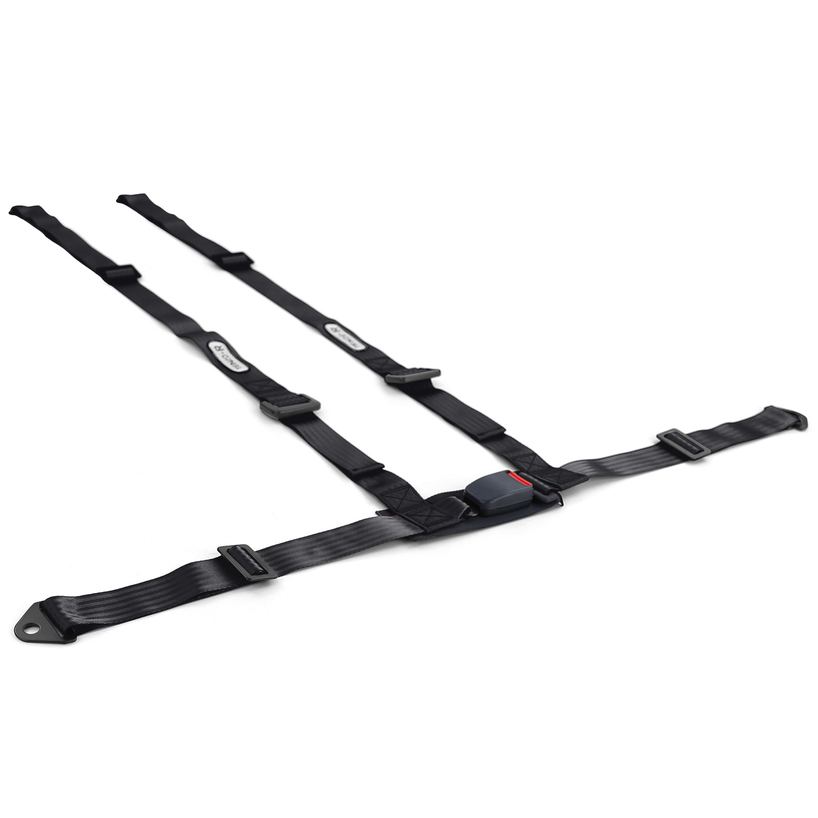 Tenzo-R - autogordel - 4 punts - sportgordel - zwart