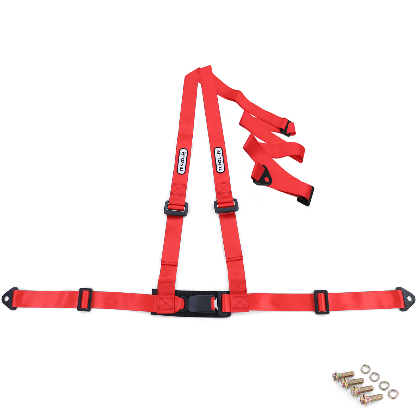 Tenzo-R - autogordel - 3 punts - sportgordel - rood