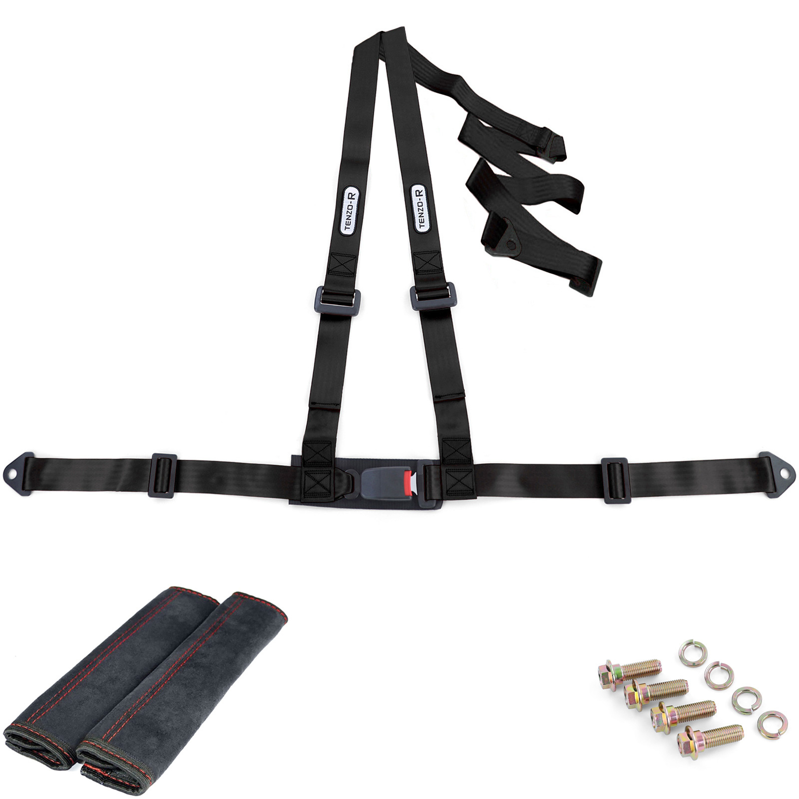 Tenzo-R - autogordel - 3 punts - sportgordel - zwart