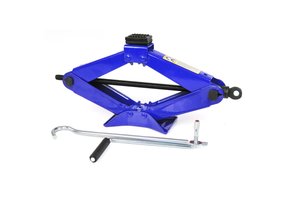 Schaarkrik - met handslinger - 430x110x90 mm - blauw