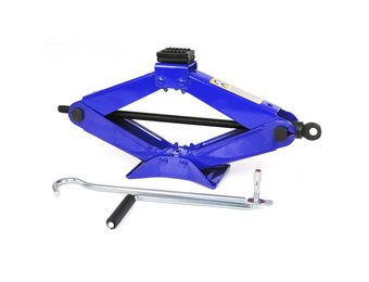 Schaarkrik - met handslinger - 430x110x90 mm - blauw