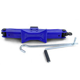 Schaarkrik - met handslinger - 430x110x90 mm - blauw