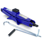 Schaarkrik - met handslinger - 430x110x90 mm - blauw