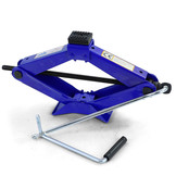 Schaarkrik - met handslinger - 430x110x90 mm - blauw