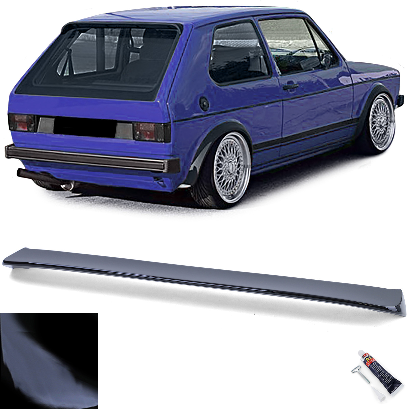 Spoiler - dakspoiler - geschikt voor VW Golf 1 - GTI 1974-1985