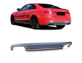 Achterbumper diffuser - inzetbumper geschikt voor Audi A5 8T 2-deurs