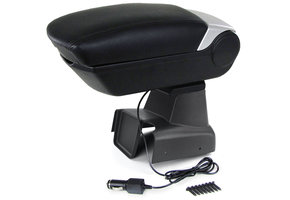 Auto armsteun - voor Kia Rio 3 - middenarmsteun - zwart